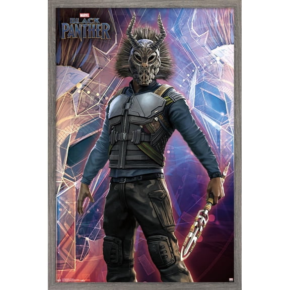 Marvel Cinematic Universe - Black Panther - Killmonger Wall Poster, 22.375" x 34", Framed