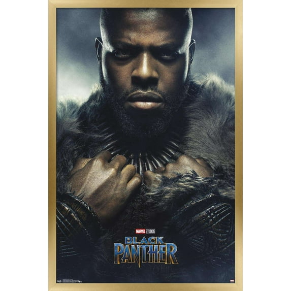Marvel Cinematic Universe - Black Panther - M'Baku One Sheet Wall Poster, 14.725" x 22.375", Framed