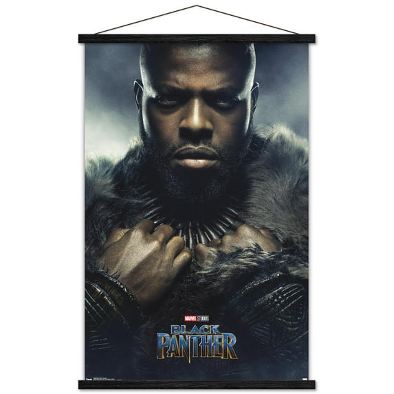 Marvel Cinematic Universe - Black Panther - M'Baku One Sheet Wall Poster with Wooden Magnetic Frame, 22.375" x 34"
