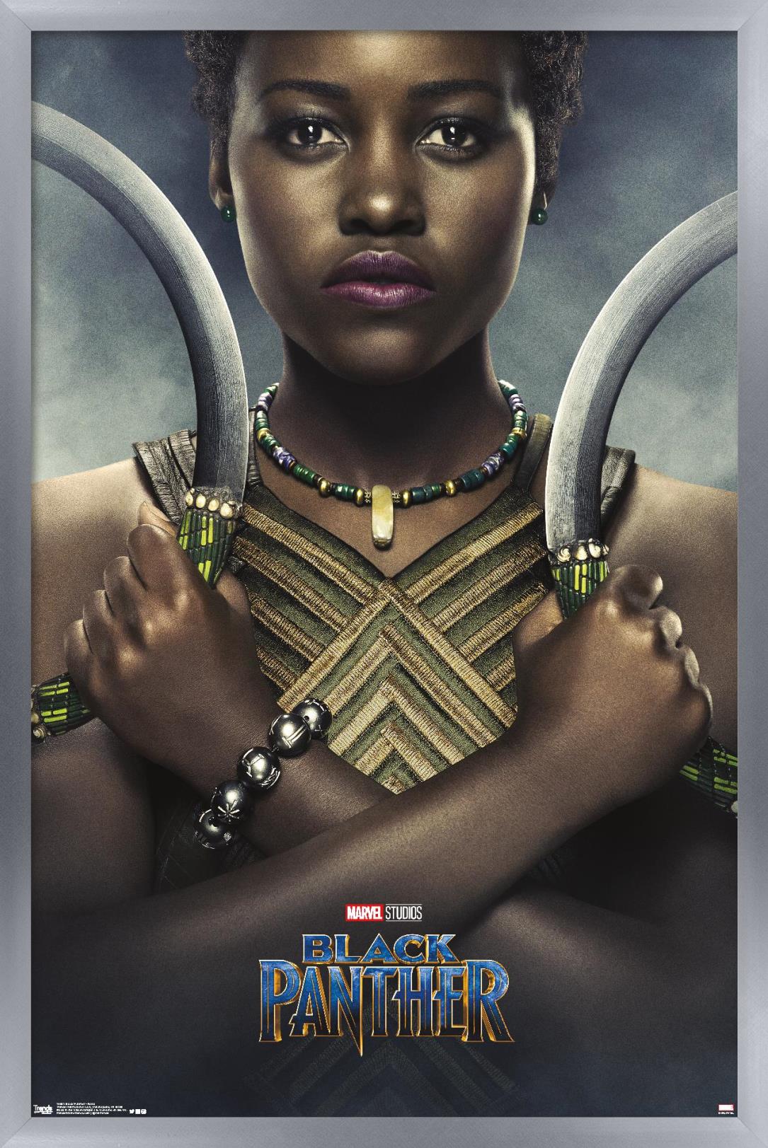 Marvel Cinematic Universe - Black Panther - Nakia One Sheet Wall Poster, 22.375" x 34", Framed