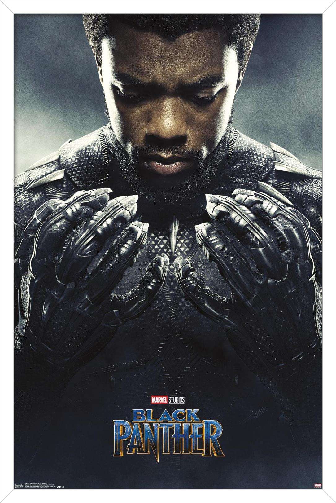Marvel Cinematic Universe Black Panther - One Sheet Wall Poster, 14.725" x 22.375", Framed