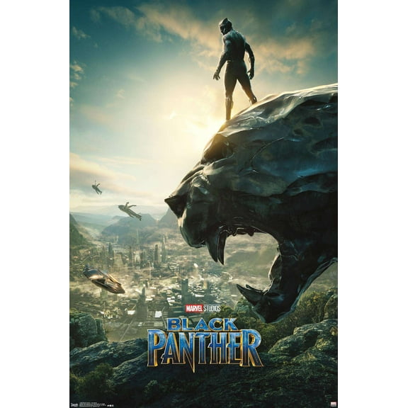 Marvel Cinematic Universe - Black Panther - Panther Monument One Sheet Wall Poster, 14.725" x 22.375"