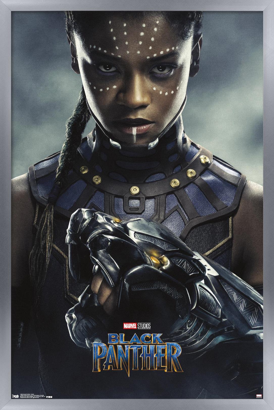 Marvel Cinematic Universe - Black Panther - Shuri One Sheet Wall Poster, 22.375" x 34", Framed
