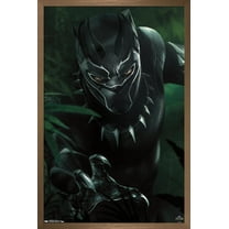 Marvel Cinematic Universe - Black Panther - T'Challa Wall Poster, 22.375" x 34", Framed