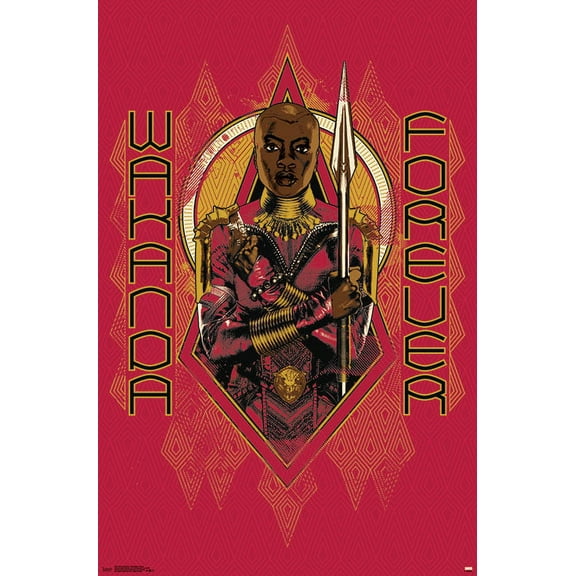 Marvel Cinematic Universe - Black Panther - Wakanda Forever Wall Poster, 22.375" x 34"