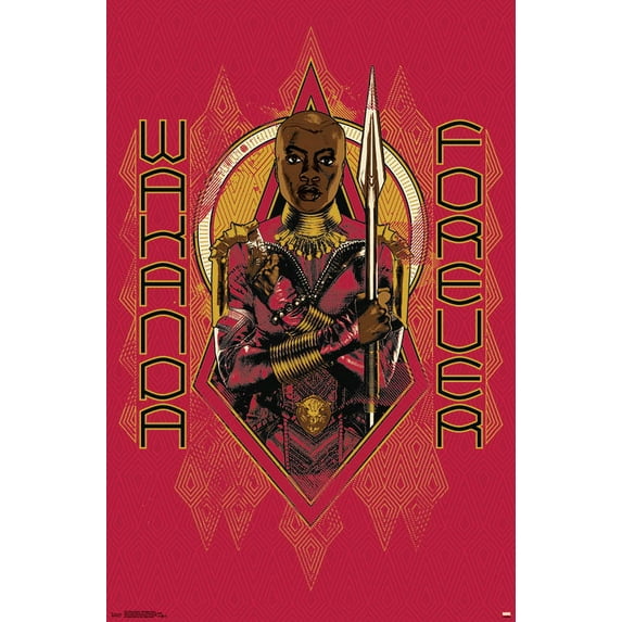 Marvel Cinematic Universe - Black Panther - Wakanda Forever Wall Poster, 22.375" x 34"