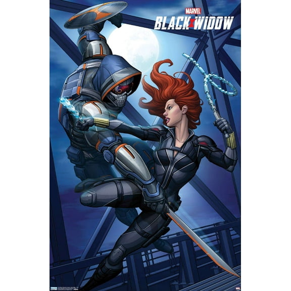 Marvel Cinematic Universe - Black Widow - Fight Wall Poster, 14.725" x 22.375"