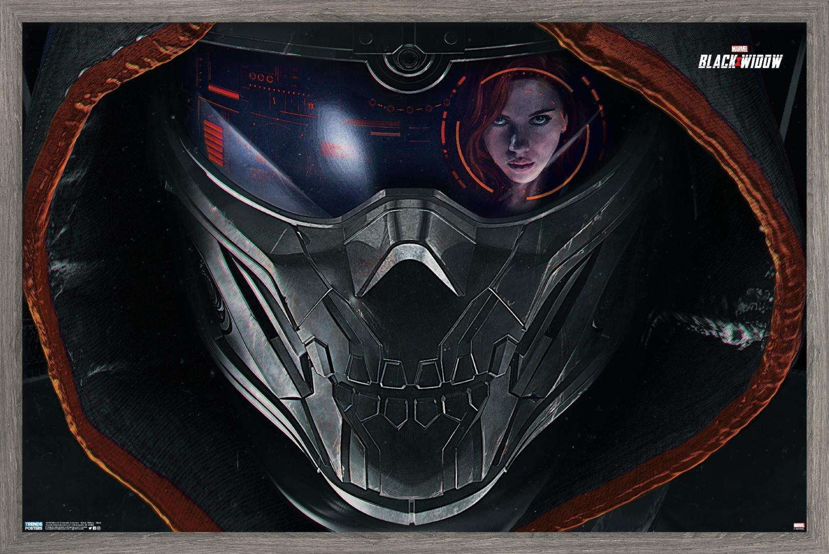 Marvel Cinematic Universe - Black Widow - Mask Wall Poster, 14.725" x 22.375", Framed