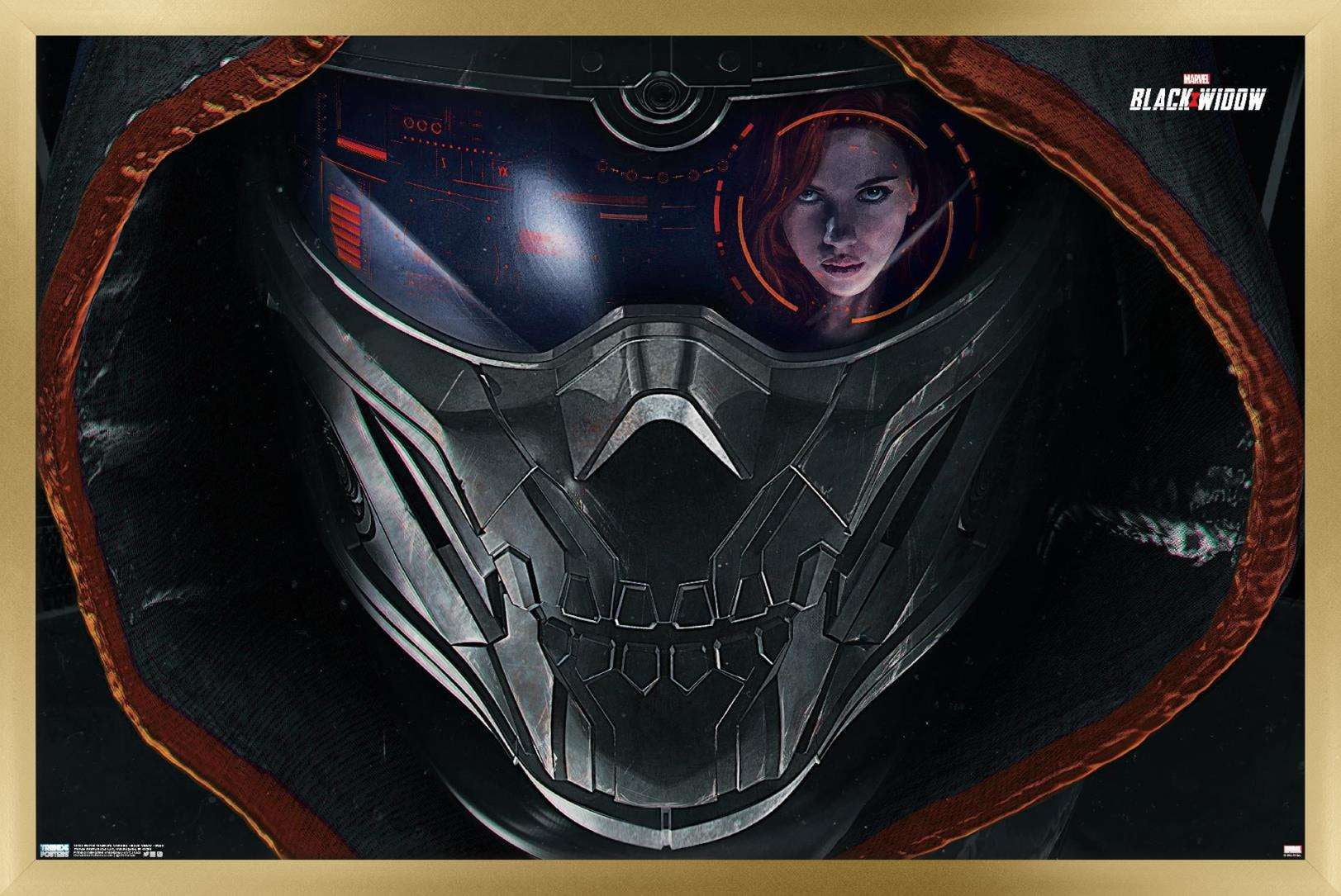 Marvel Cinematic Universe - Black Widow - Mask Wall Poster, 14.725" x 22.375", Framed