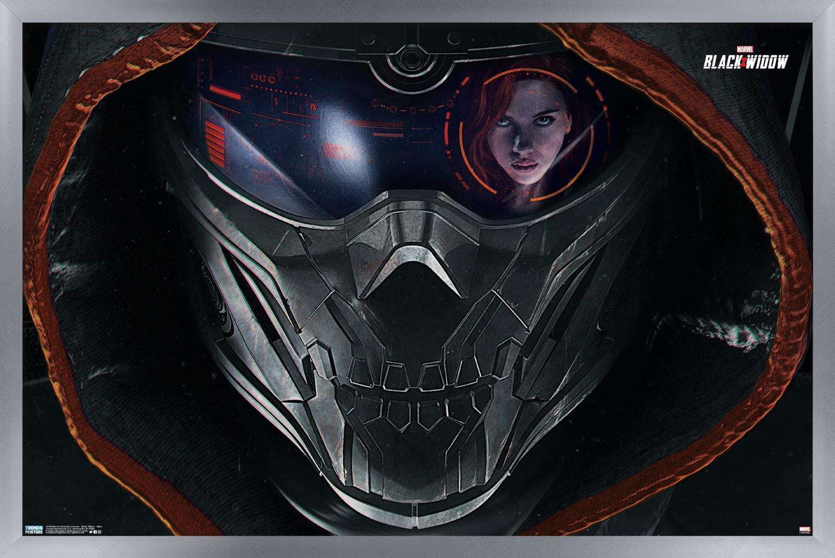 Marvel Cinematic Universe - Black Widow - Mask Wall Poster, 14.725" x 22.375", Framed