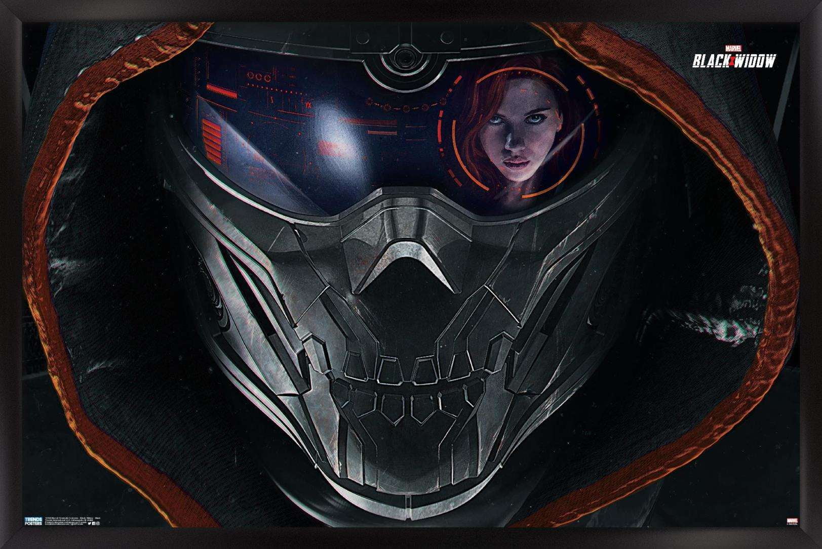 Marvel Cinematic Universe - Black Widow - Mask Wall Poster, 22.375" x 34", Framed