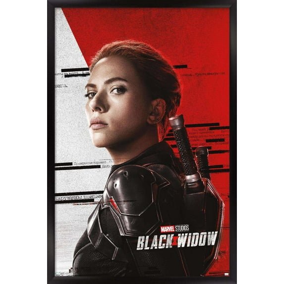 Marvel Cinematic Universe - Black Widow - Pose Wall Poster, 14.725" x 22.375", Framed