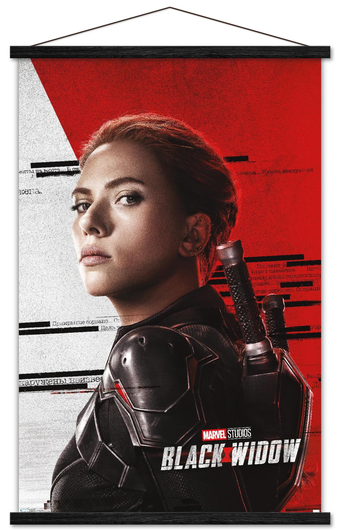 Marvel Cinematic Universe - Black Widow - Pose Wall Poster with Wooden ...