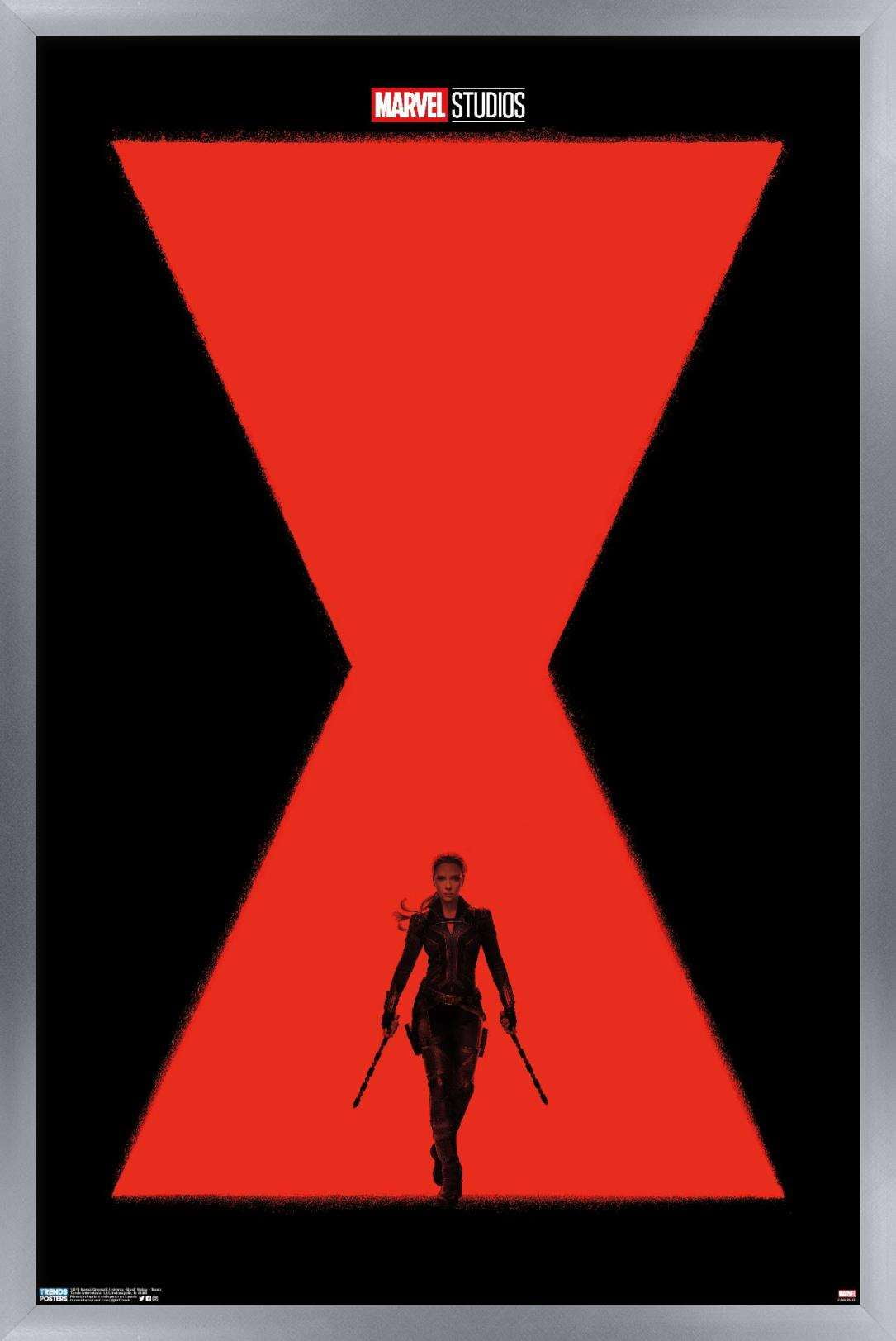 Marvel Cinematic Universe - Black Widow - Teaser Wall Poster, 22.375" x 34", Framed
