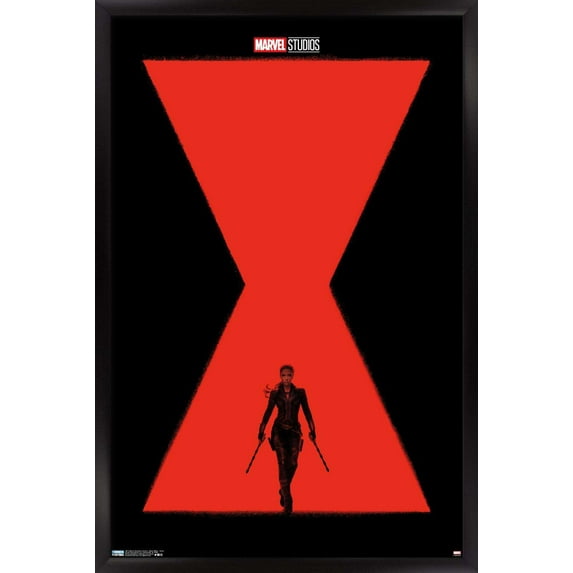 Marvel Cinematic Universe - Black Widow - Teaser Wall Poster, 22.375" x 34", Framed