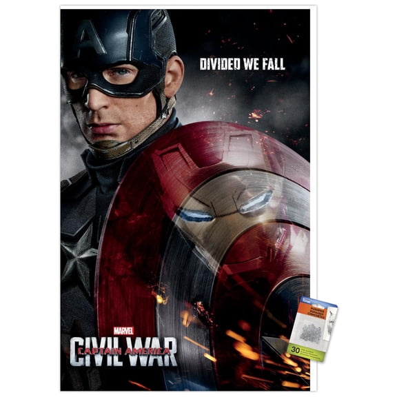 Marvel Cinematic Universe - Captain - Civil War - Shield Reflection One Sheet