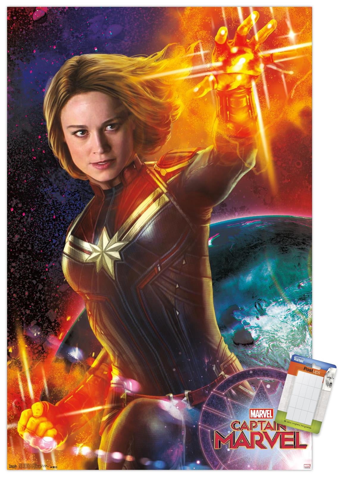 Marvel Cinematic Universe - Captain Marvel - Energy Wall Poster, 14.725" x 22.375"