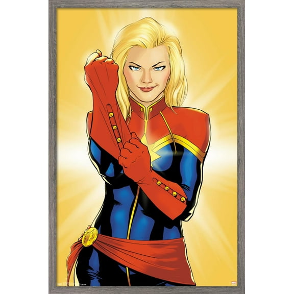 Marvel Cinematic Universe - Captain Marvel - Glove Wall Poster, 22.375" x 34", Framed
