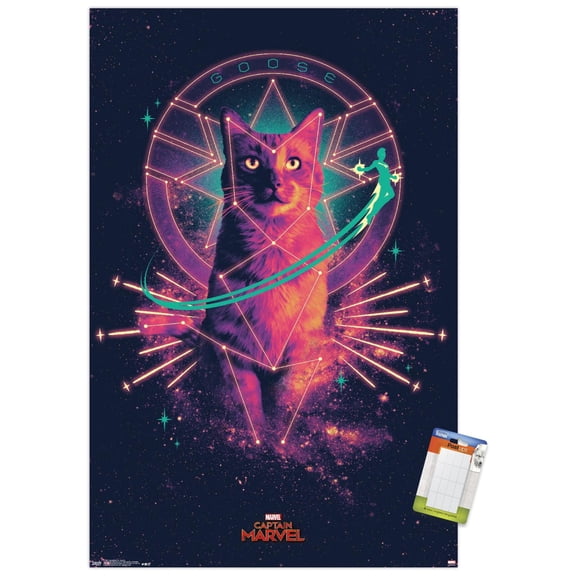 Marvel Cinematic Universe - Captain Marvel - Goose Wall Poster, 14.725" x 22.375"
