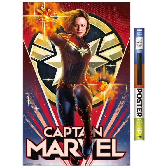 Marvel Cinematic Universe - Captain Marvel - Heroic Wall Poster, 22.375" x 34"
