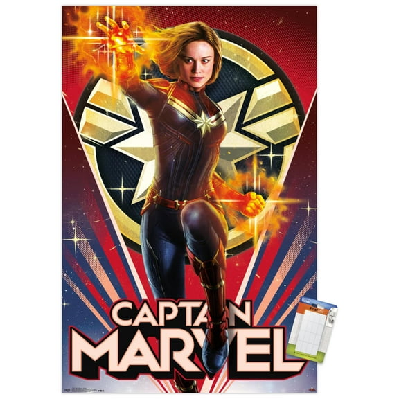Marvel Cinematic Universe - Captain Marvel - Heroic Wall Poster, 22.375" x 34"