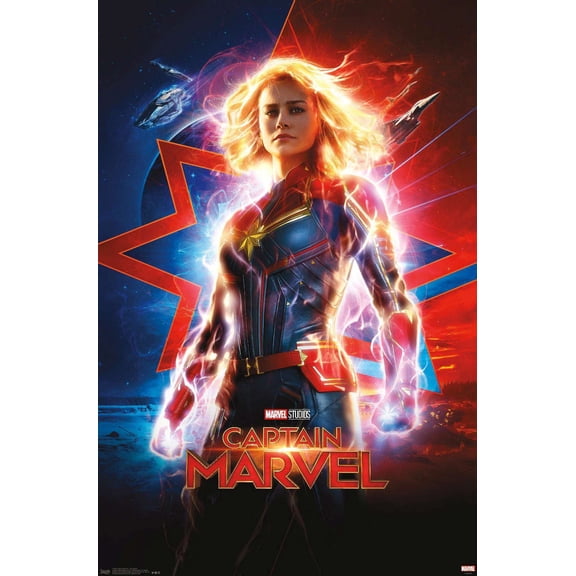 Marvel Cinematic Universe - Captain Marvel - One Sheet Wall Poster, 14.725" x 22.375"