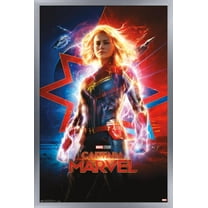 Marvel Cinematic Universe - Captain Marvel - One Sheet Wall Poster, 22.375" x 34" Framed