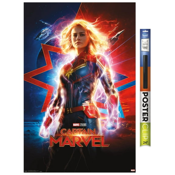 Marvel Cinematic Universe - Captain Marvel - One Sheet Wall Poster, 22.375" x 34"