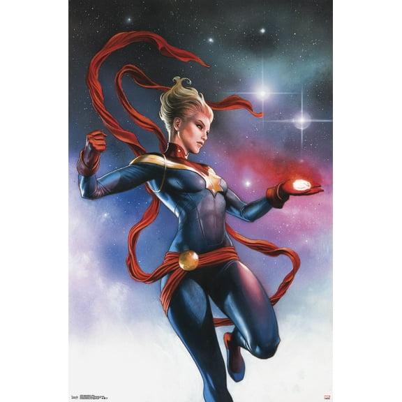 Marvel Cinematic Universe - Captain Marvel - Stars Wall Poster, 22.375" x 34"