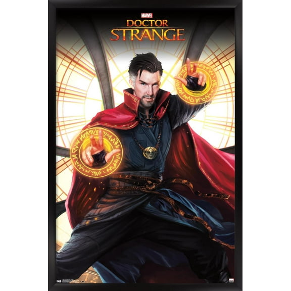 Marvel Cinematic Universe - Doctor Strange - Skylight Wall Poster, 22.375" x 34", Framed