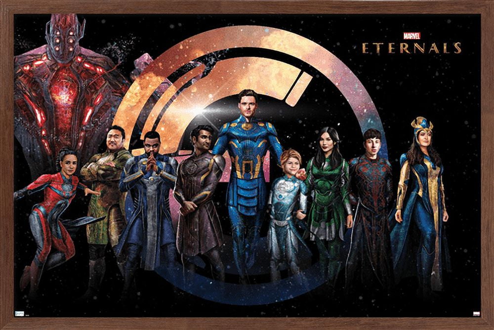 Marvel Cinematic Universe Eternals - Group Wall Poster, 14.725" x 22.375", Framed