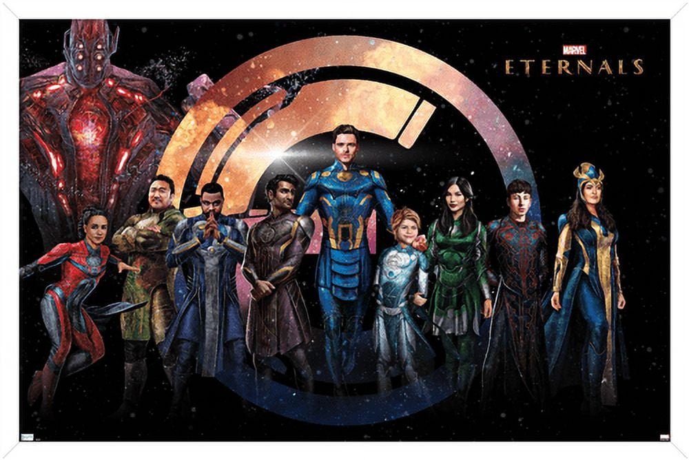 Marvel Cinematic Universe Eternals - Group Wall Poster, 14.725" x 22.375", Framed