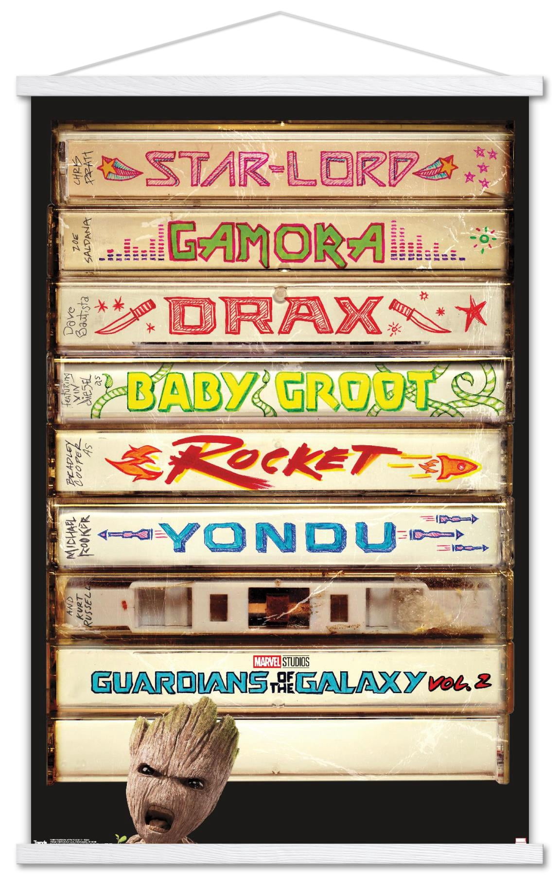 Marvel Cinematic Universe - Guardians of the Galaxy 2 - Tapes Wall ...