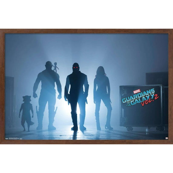 Marvel Cinematic Universe - Guardians of the Galaxy 2 - Teaser Wall Poster, 14.725" x 22.375", Framed