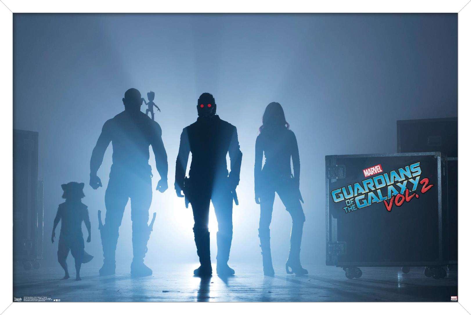 Marvel Cinematic Universe - Guardians of the Galaxy 2 - Teaser Wall Poster, 14.725" x 22.375", Framed