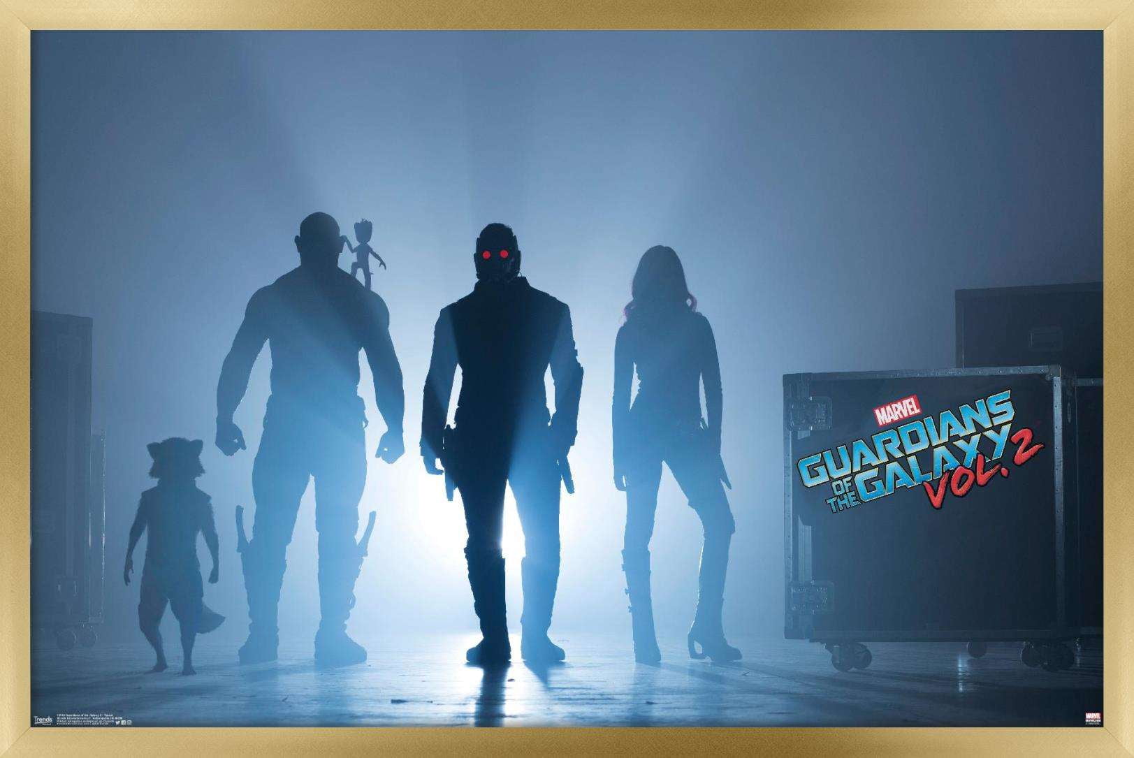 Marvel Cinematic Universe - Guardians of the Galaxy 2 - Teaser Wall Poster, 14.725" x 22.375", Framed