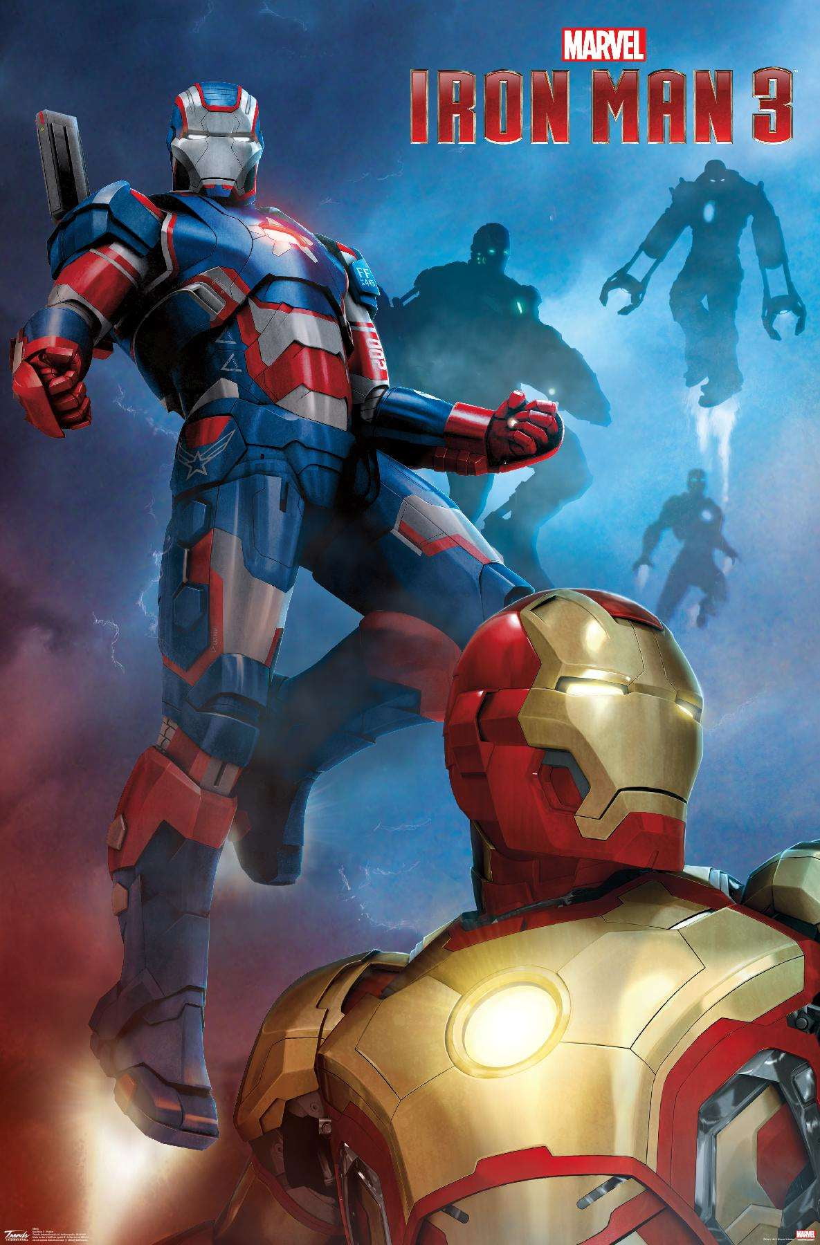 Marvel Cinematic Universe Iron Man 2 Iron Patriot Wall Poster, 14.725" x 22.375"