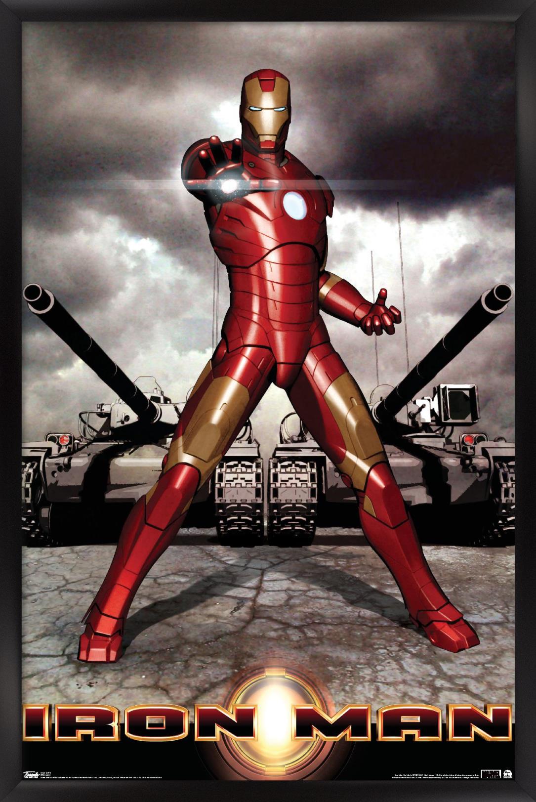 Marvel Cinematic Universe - Iron Man - Tanks Wall Poster, 14.725" x 22.375" Framed