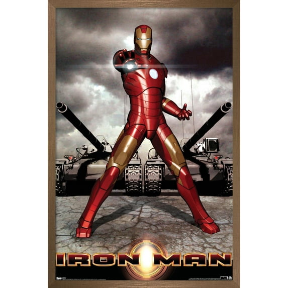 Marvel Cinematic Universe - Iron Man - Tanks Wall Poster, 22.375" x 34", Framed