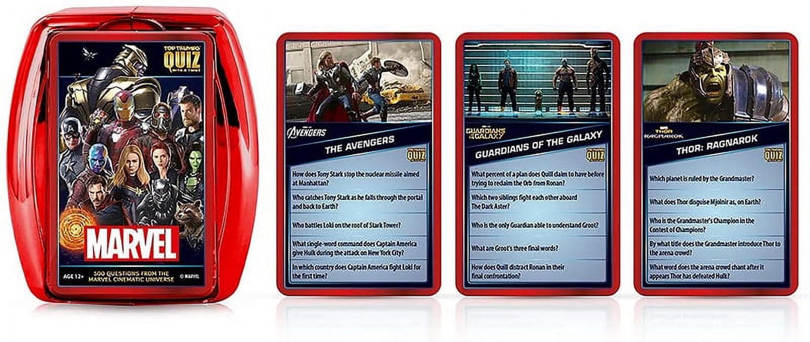 Top Trumps Marvel Cinematic Universe Quiz Game - Avengers, Hulk ...
