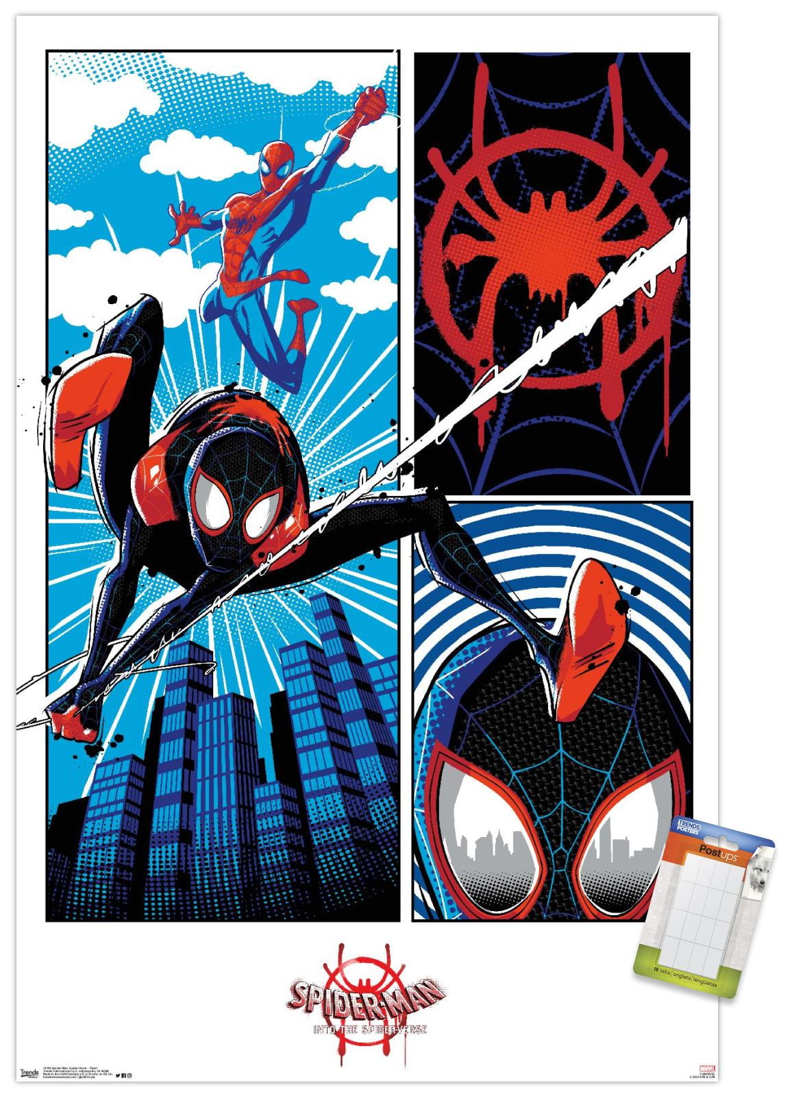 Marvel Cinematic Universe - Spider-Man - Into The Spider-Verse - Panel Wall Poster, 22.375" x 34"