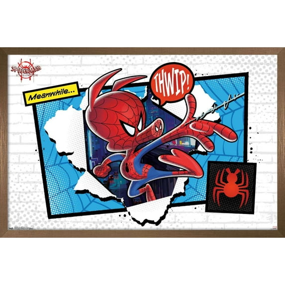 Marvel Cinematic Universe - Spider-Man - Into The Spider-Verse - Thwip Wall Poster, 22.375" x 34", Framed