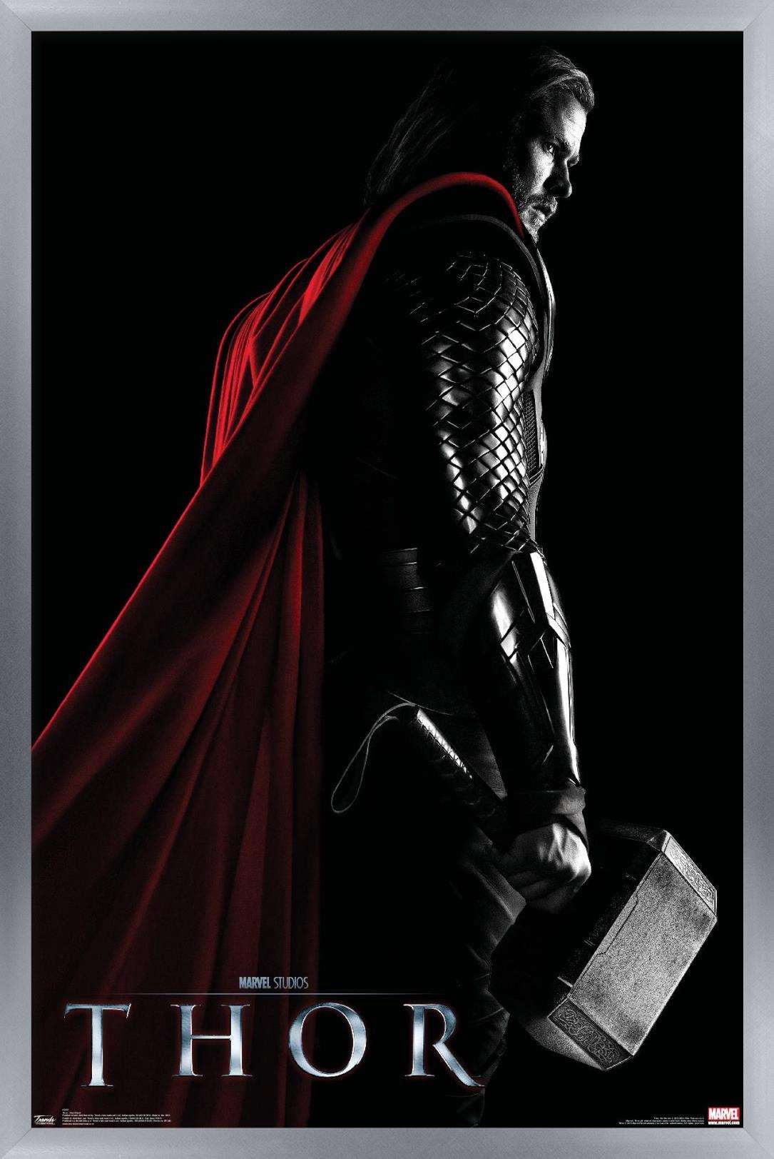Marvel Cinematic Universe - Thor - One Sheet Wall Poster, 14.725" x 22.375", Framed