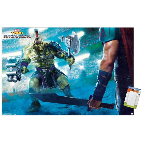 Marvel Cinematic Universe - Thor - Ragnarök - Arena Hulk Wall Poster, 14.725" x 22.375"