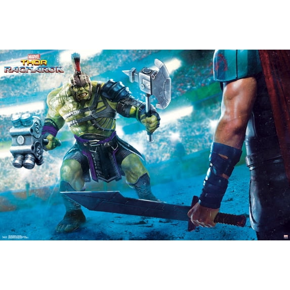 Marvel Cinematic Universe - Thor - Ragnarök - Arena Hulk Wall Poster, 22.375" x 34"