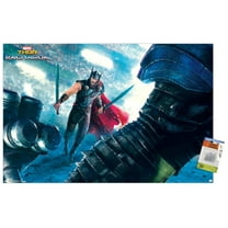 Marvel Cinematic Universe - Thor - Ragnarök - Arena Thor Wall Poster with Push Pins, 22.375" x 34"