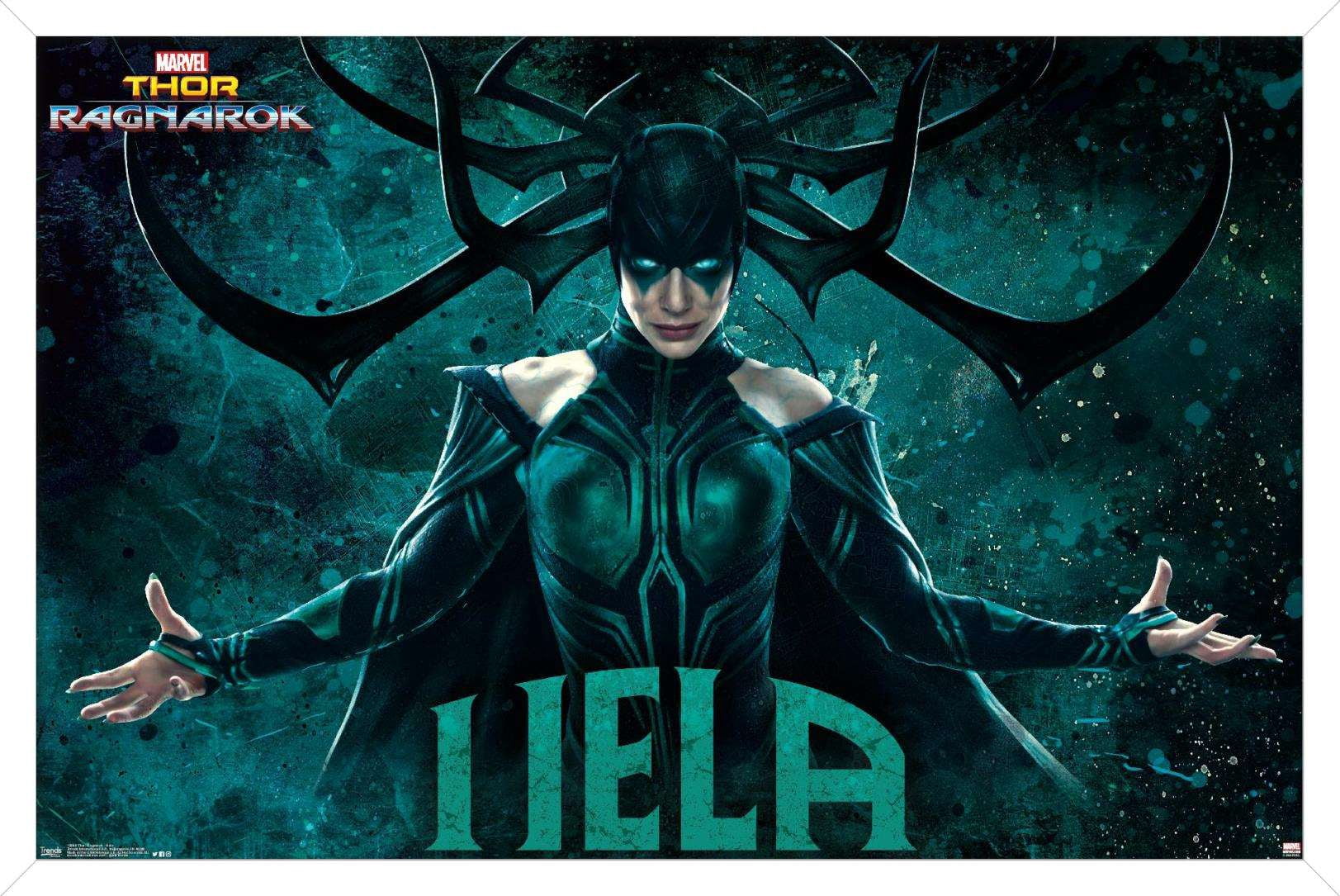 Marvel Cinematic Universe - Thor - Ragnarök - Hela Wall Poster, 14.725" x 22.375", Framed