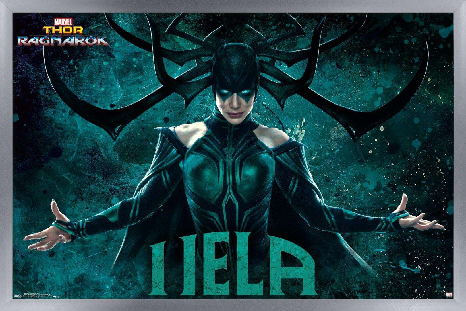 Marvel Cinematic Universe - Thor - Ragnarök - Hela Wall Poster, 14.725" x 22.375", Framed
