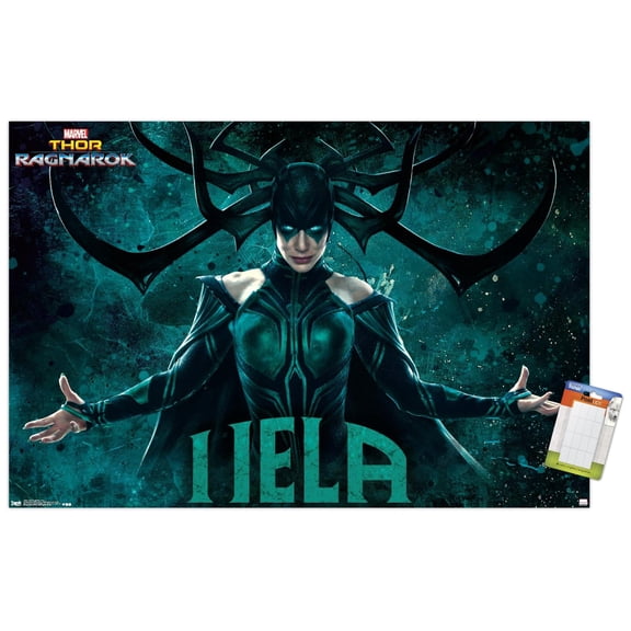 Marvel Cinematic Universe - Thor - Ragnarök - Hela Wall Poster, 14.725" x 22.375"