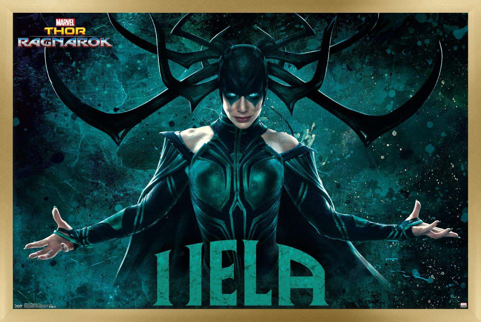 Marvel Cinematic Universe - Thor - Ragnarök - Hela Wall Poster, 22.375" x 34", Framed